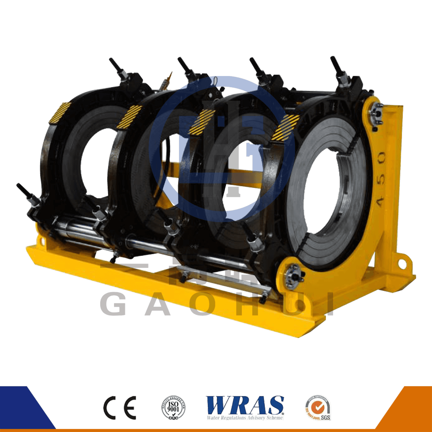 450 Hydraulická poloautomatická fúze tepelného fúze HDPE Svařovací stroj