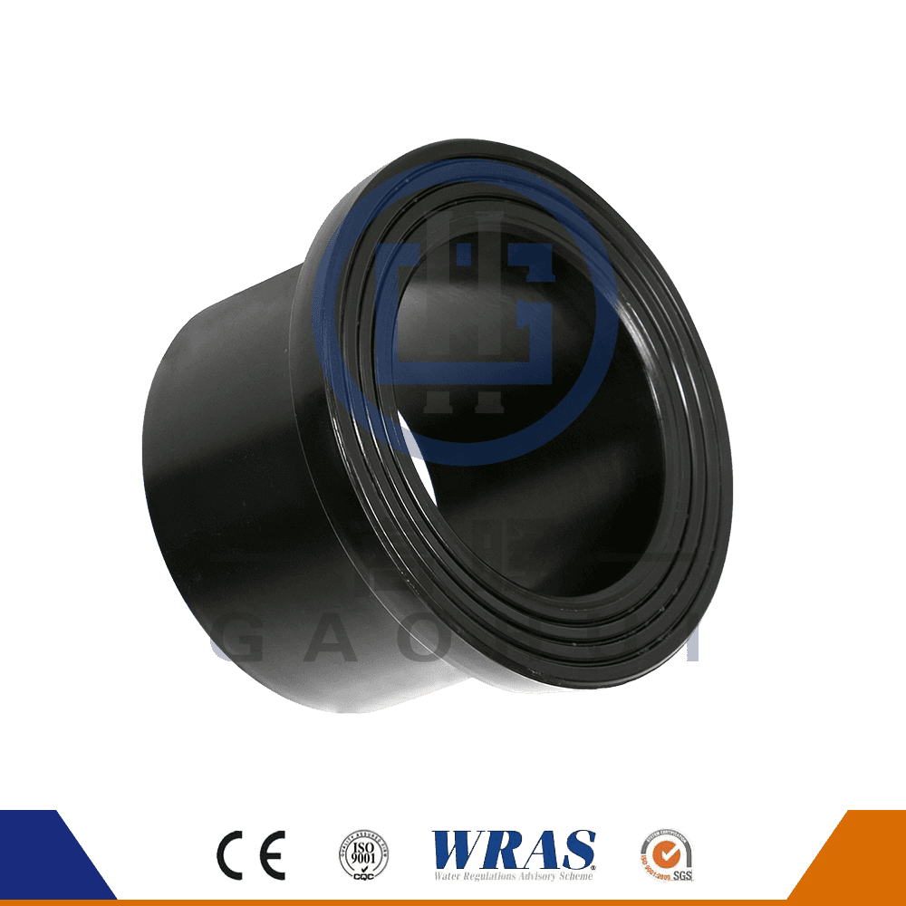 HDPE formovaná zadek fúzní příruba Stub konec pro vodní trubku